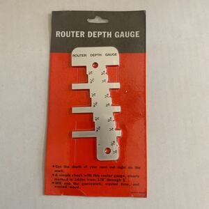 Router Depth Gauge Marked in 16ths From 1/8" Through 1" Brand New
